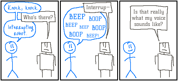 Robot & Human &mdash; comic for Wednesday, 12 April 1995
